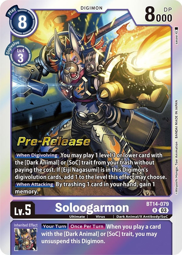 Soloogarmon (14079) [BT14_PR] - Digimon Card Game Single