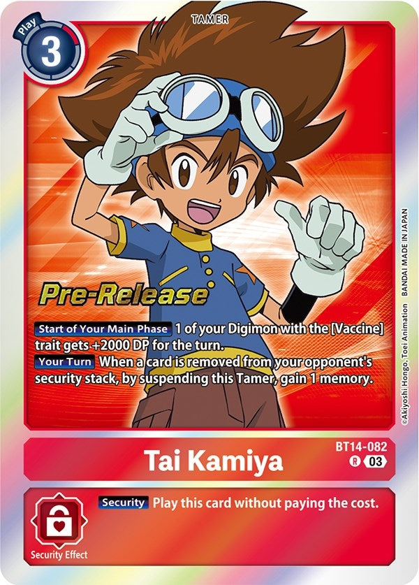 Tai Kamiya (14082) [BT14_PR] - Digimon Card Game Single