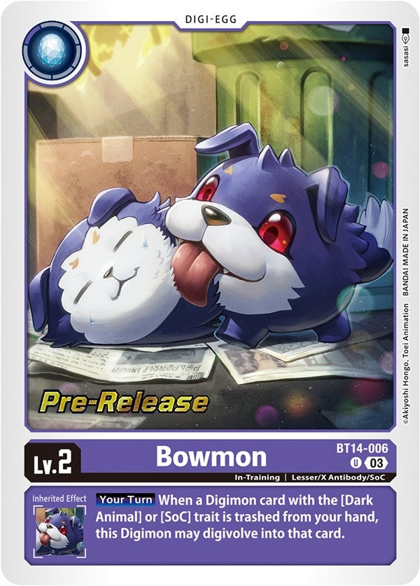 Bowmon (14006) [BT14_PR] - Digimon Card Game Single