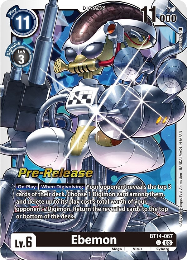 Ebemon (14067) [BT14_PR] - Digimon Card Game Single