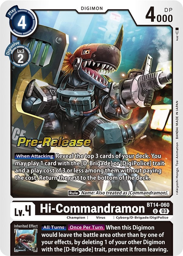 Hi-Commandramon (14060) [BT14_PR] - Digimon Card Game Single