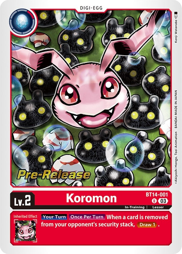 Koromon (14001) [BT14_PR] - Digimon Card Game Single