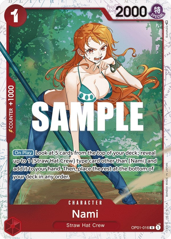 Nami - OP01-016 (Ultra Deck: The Three Captains) (1016) (OP-PR) - One Piece Card Game Single