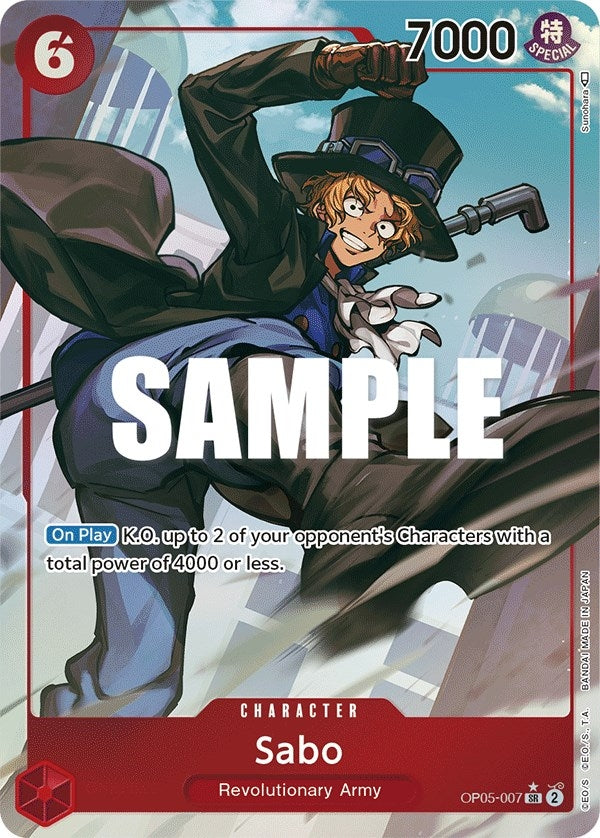 Sabo (007) (Alternate Art) (5007) (OP05) - One Piece Card Game Single