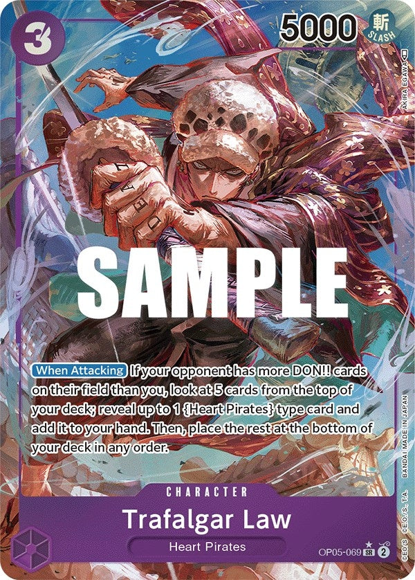 Trafalgar Law (Alternate Art) (069) (5069) (OP05) - One Piece Card Game Single