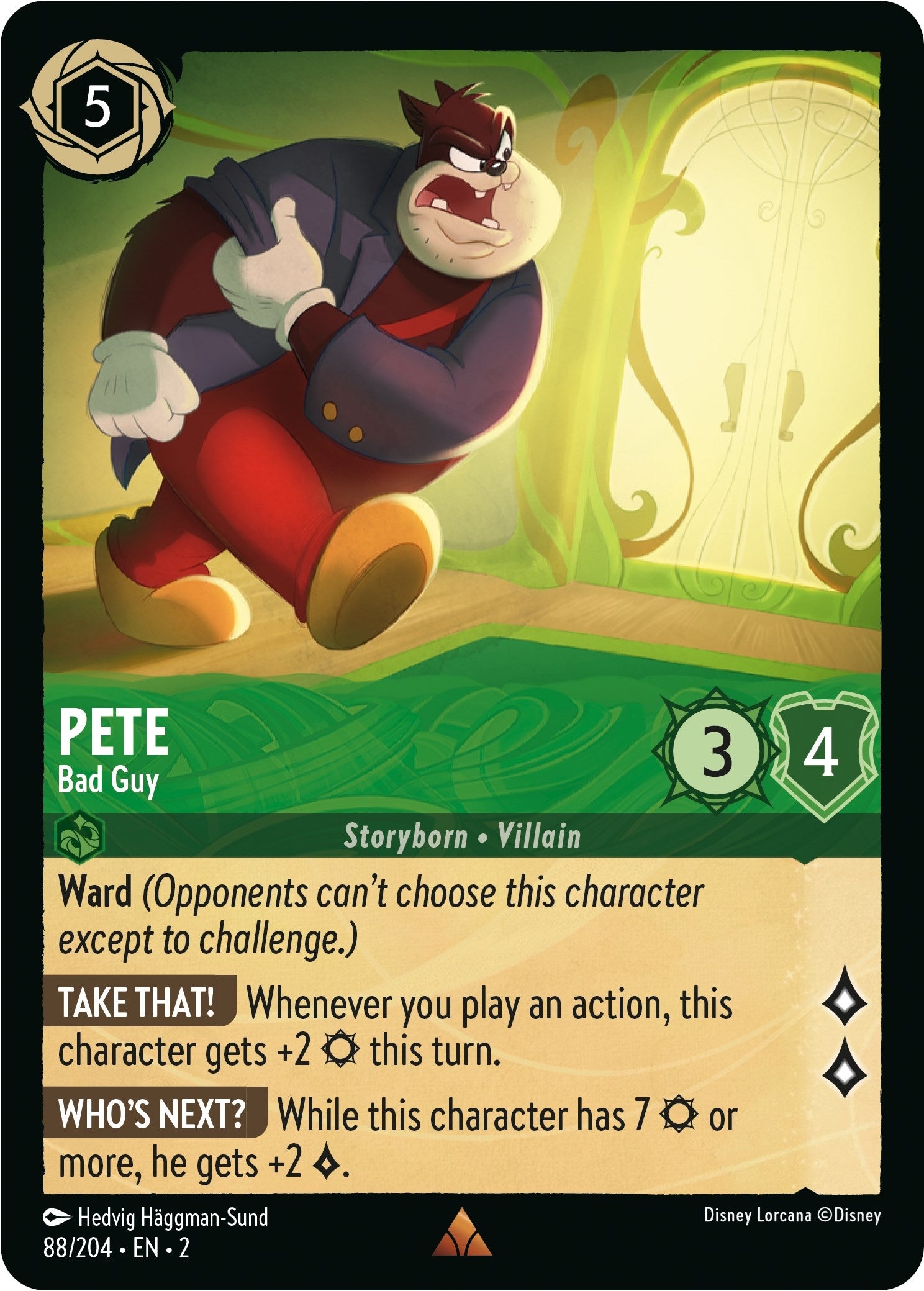 Pete - Bad Guy (88) (2) - Disney Lorcana Single