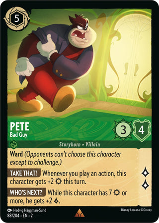 Pete - Bad Guy (88) (2) - Disney Lorcana Single