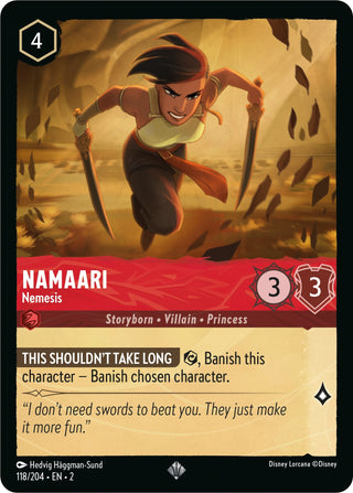 Namaari - Nemesis (118) (2) - Disney Lorcana Single