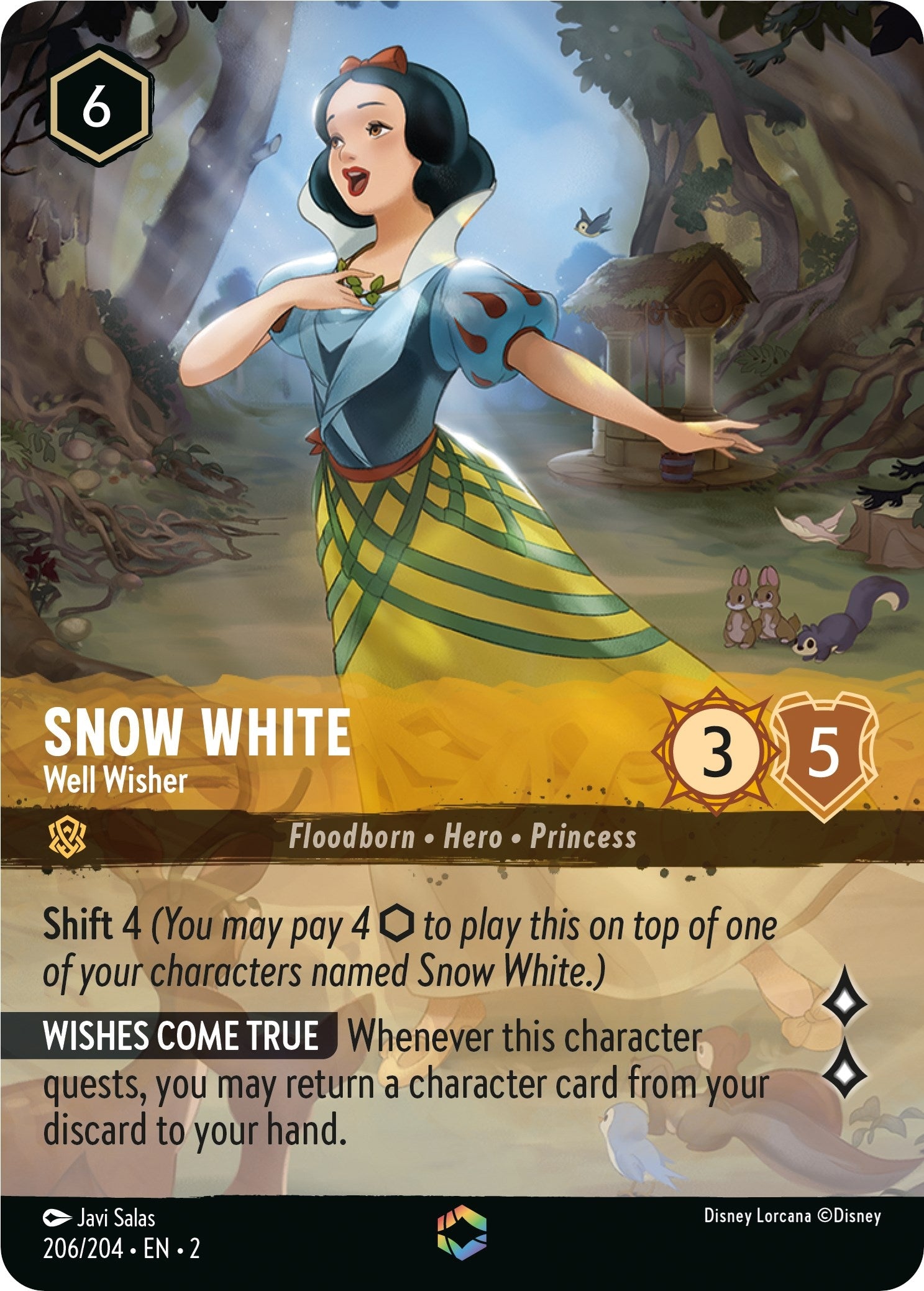 Snow White - Well Wisher (Enchanted) (206) (2) - Disney Lorcana Single
