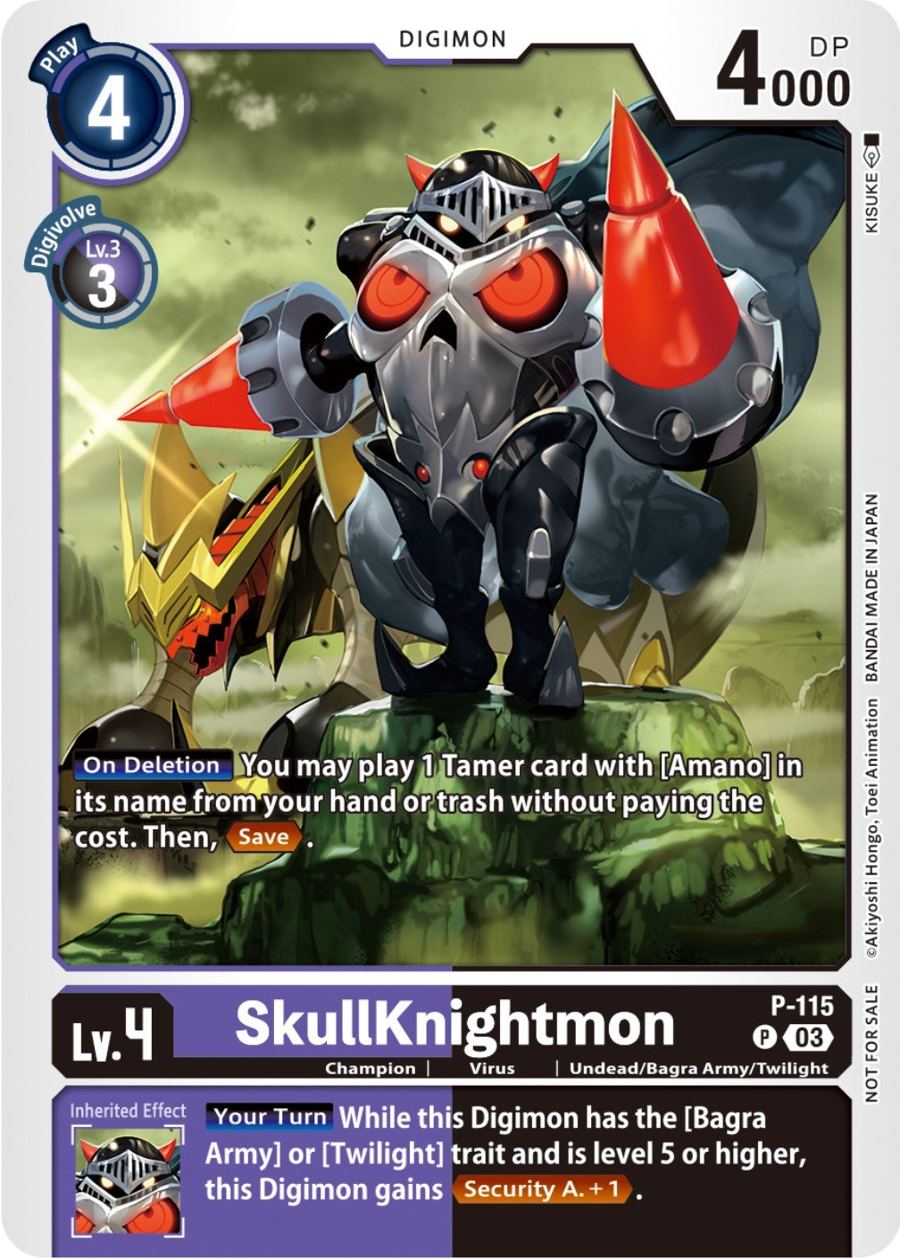 SkullKnightmon - P-115 (3rd Anniversary Survey Pack) (115) [D-PR] - Digimon Card Game Single