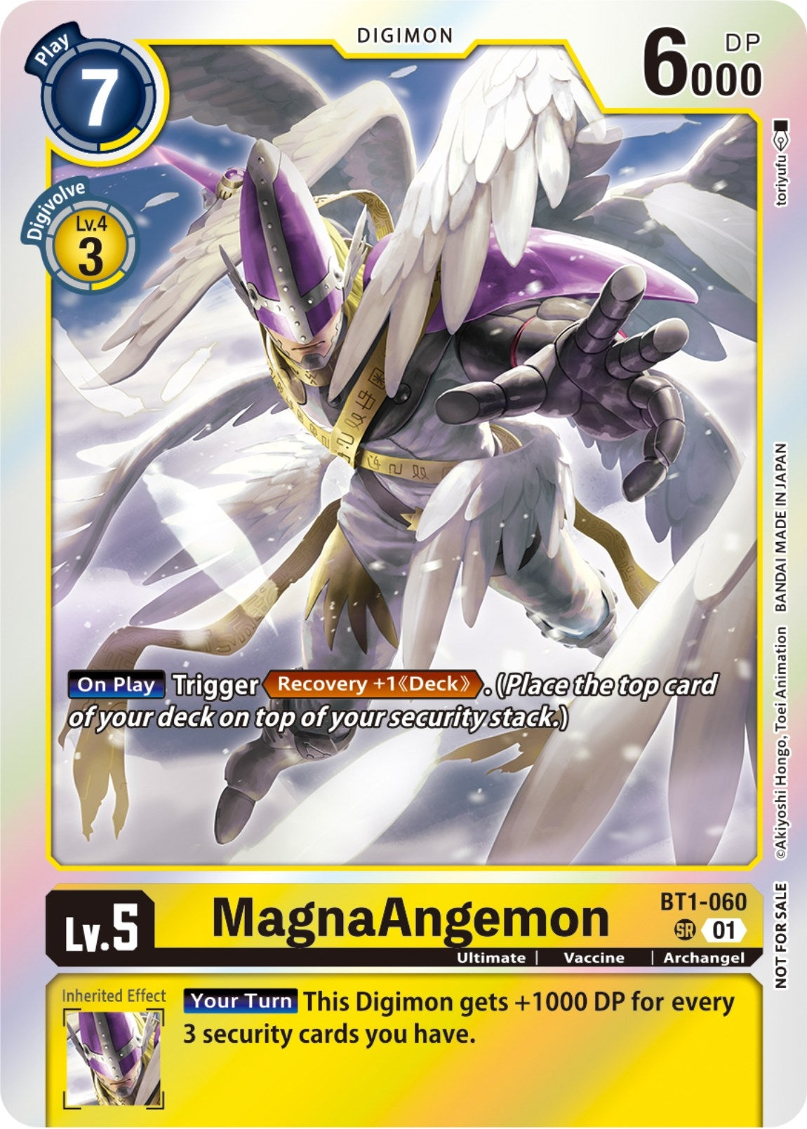 MagnaAngemon - BT1-060 (Blast Ace Double Pack Set) (1060) [BT01-03] - Digimon Card Game Single
