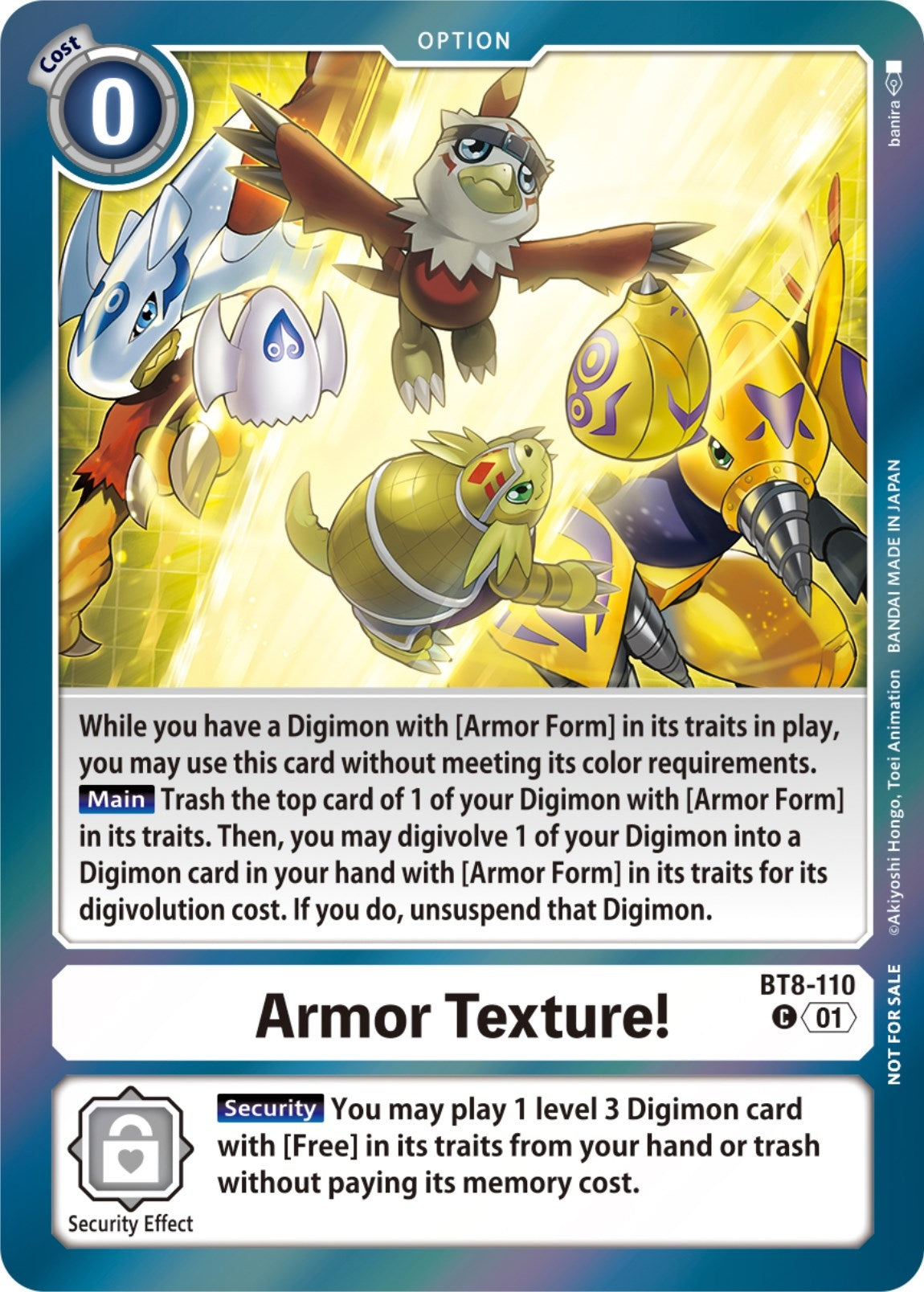 Armor Texture! (Blast Ace Double Pack Set) (8110) [BT08] - Digimon Card Game Single