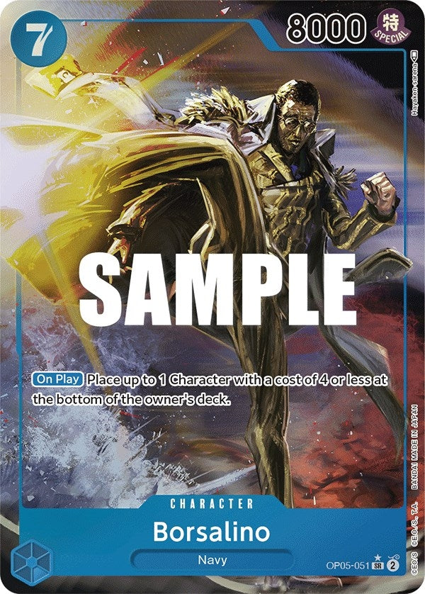 Borsalino (Alternate Art) (5051) (OP05) - One Piece Card Game Single