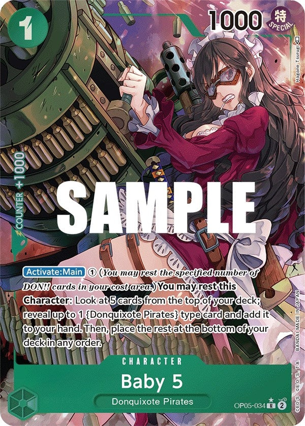 Baby 5 (034) (Alternate Art) (5034) (OP05) - One Piece Card Game Single