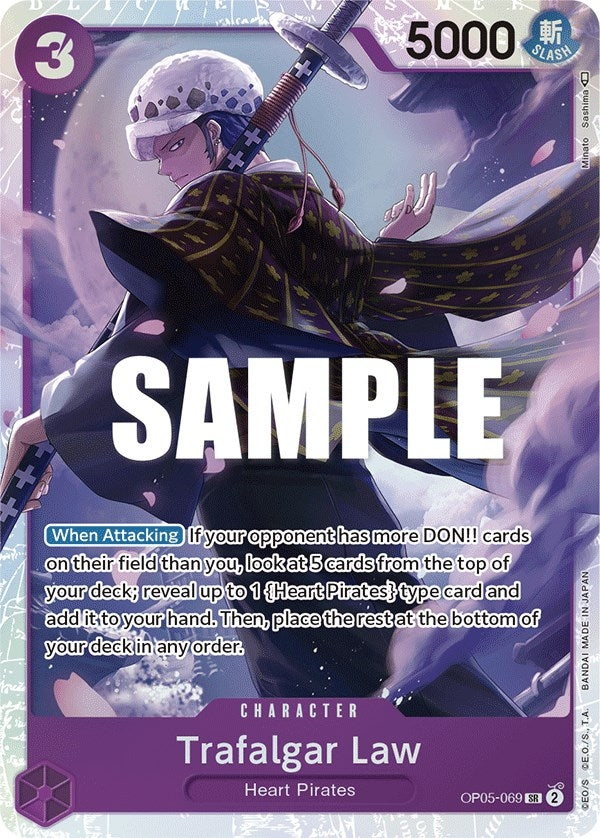 Trafalgar Law (069) (5069) (OP05) - One Piece Card Game Single