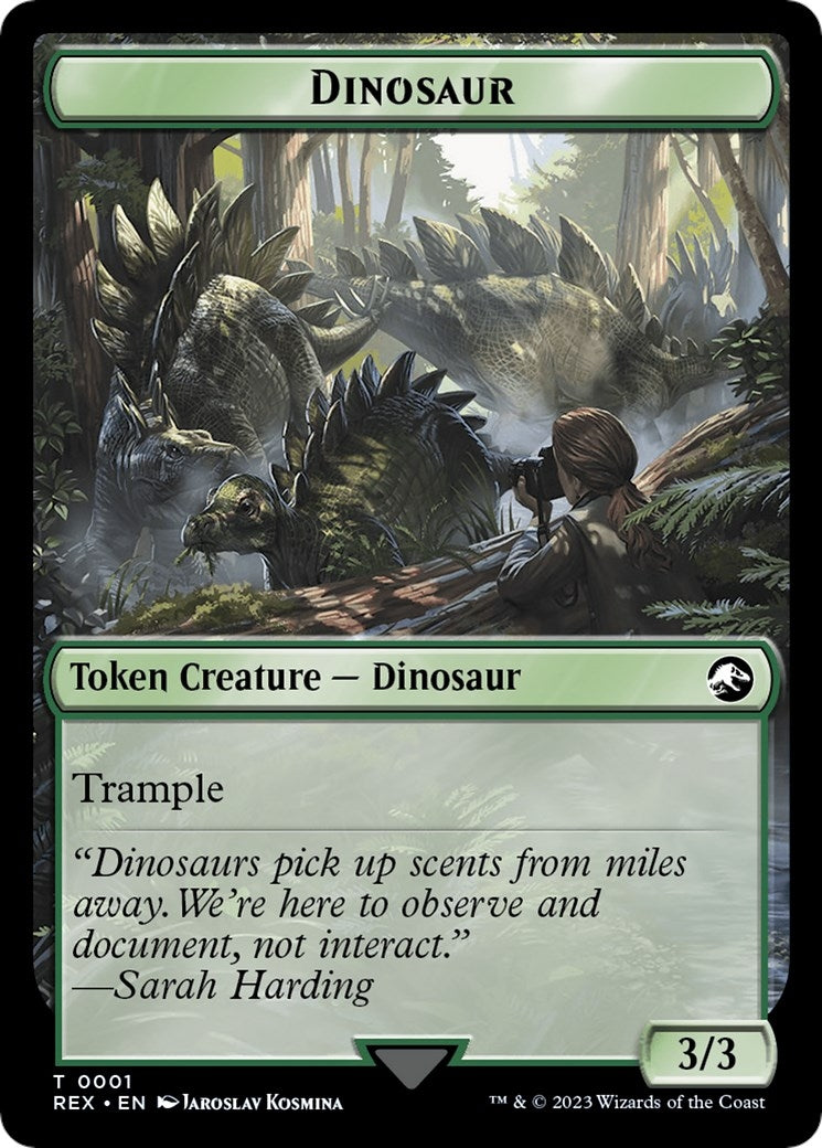 Dinosaur Token (0) [REX] - MTG Single