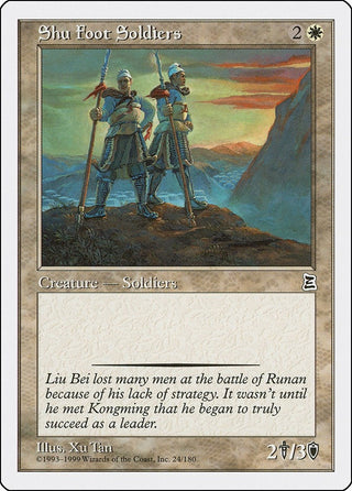 Shu Foot Soldiers (24) [PTK] - MTG Single