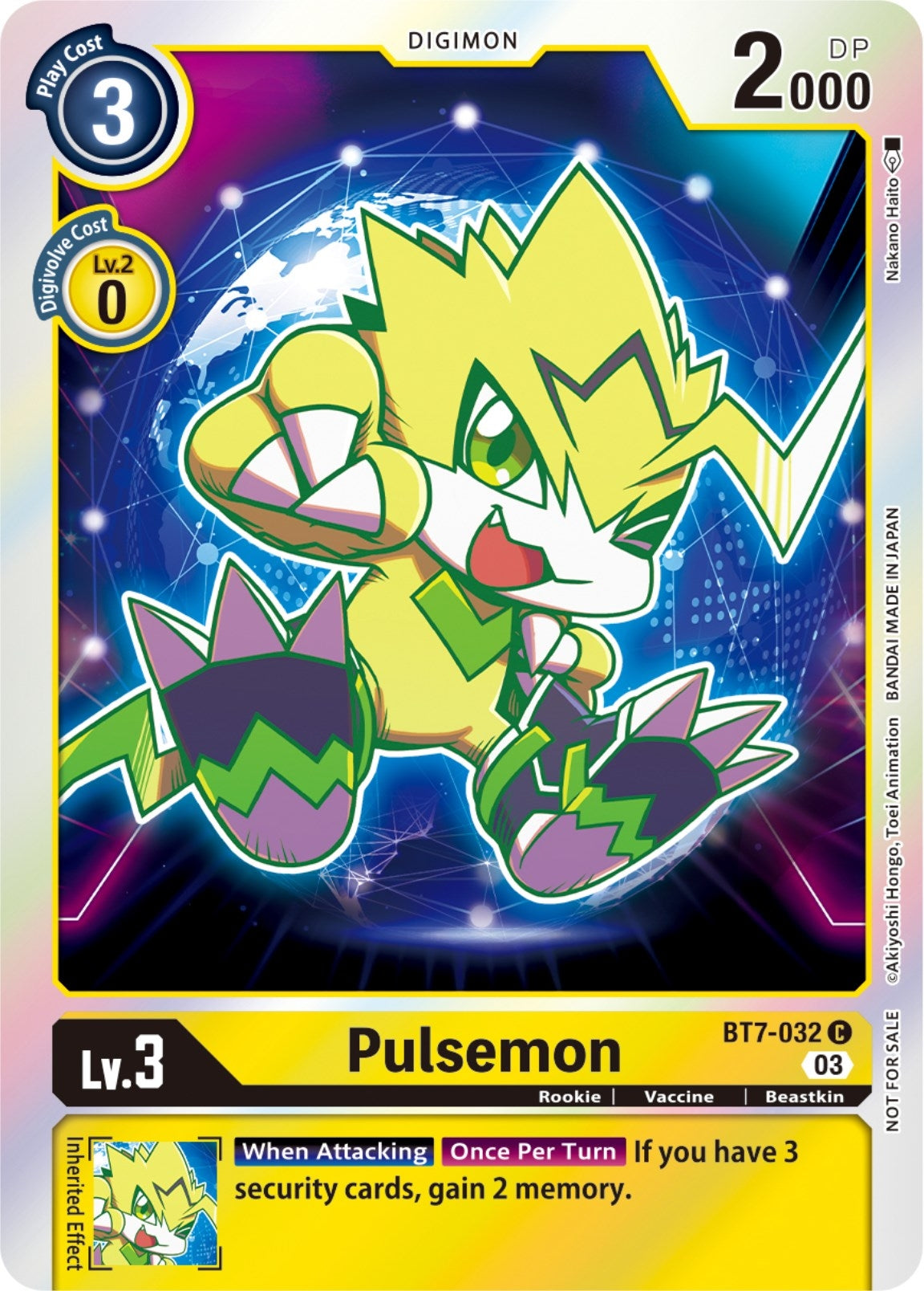 Pulsemon (Official Tournament Pack Vol.11) (7032) [BT07] - Digimon Card Game Single