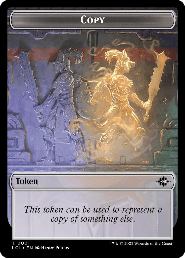Copy // Dinosaur (0009) Double-Sided Token (0) [LCI] - MTG Single