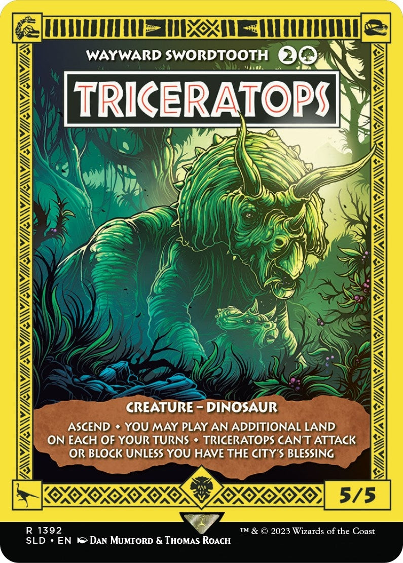 Triceratops - Wayward Swordtooth (1392) [SLD] - MTG Single