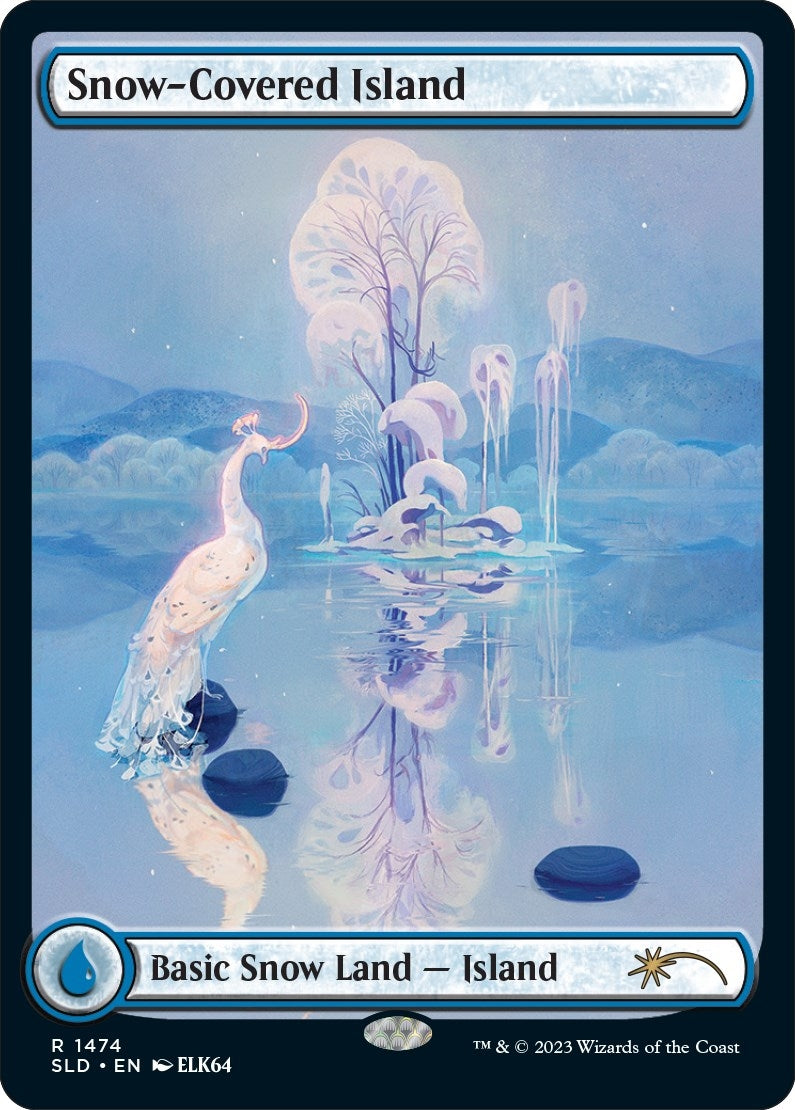 Snow-Covered Island (1474) (1474) [SLD] - MTG Single