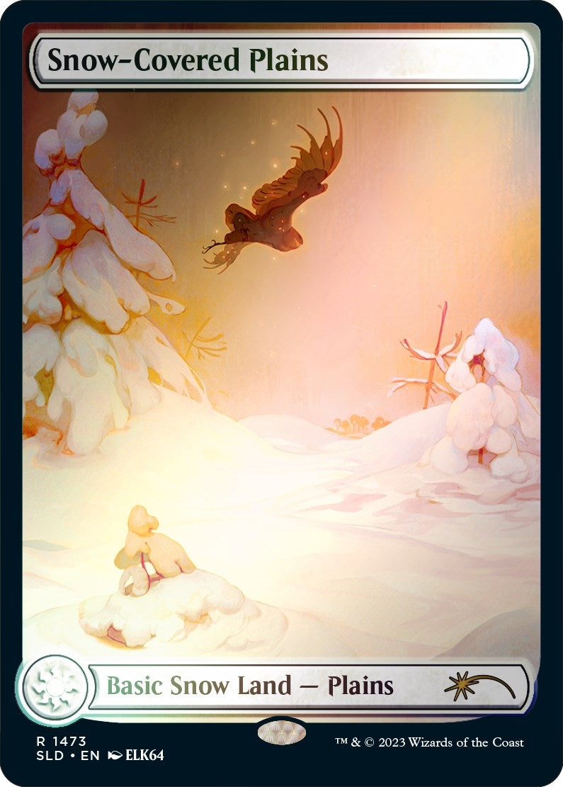 Snow-Covered Plains (1473) (Rainbow Foil) (1473) [SLD] - MTG Single