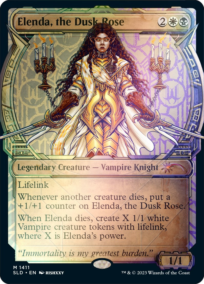 Elenda the Dusk Rose (Rainbow Foil) (1411) [SLD] - MTG Single