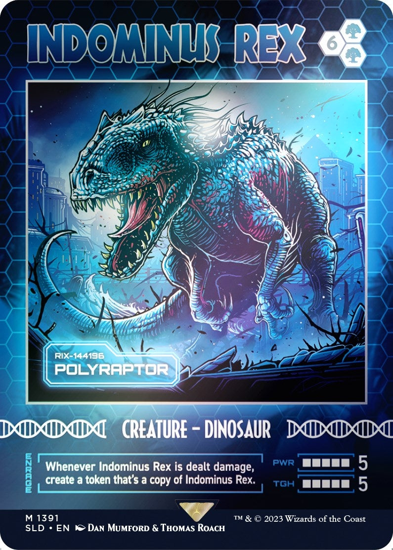 Indominus Rex - Polyraptor (Rainbow Foil) (1391) [SLD] - MTG Single