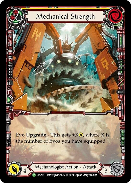 Mechanical Strength (Yellow) - LGS225 (225) [PR] - Flesh and Blood TCG Single