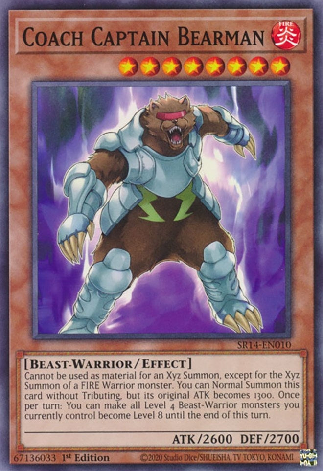 Coach Captain Bearman (14010) (SR14) - YuGiOh Single