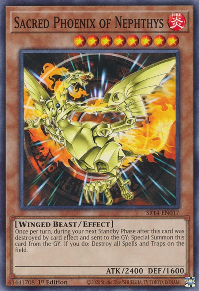 Sacred Phoenix of Nephthys (14017) (SR14) - YuGiOh Single