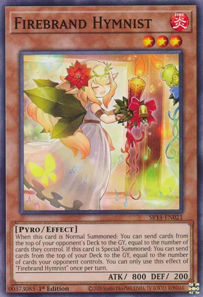 Firebrand Hymnist (14021) (SR14) - YuGiOh Single