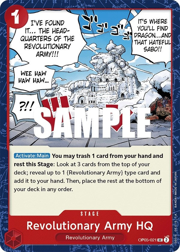 Revolutionary Army HQ (5021) (OP05) - One Piece Card Game Single