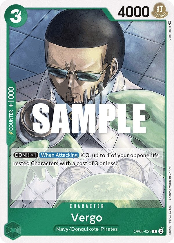 Vergo (5023) (OP05) - One Piece Card Game Single