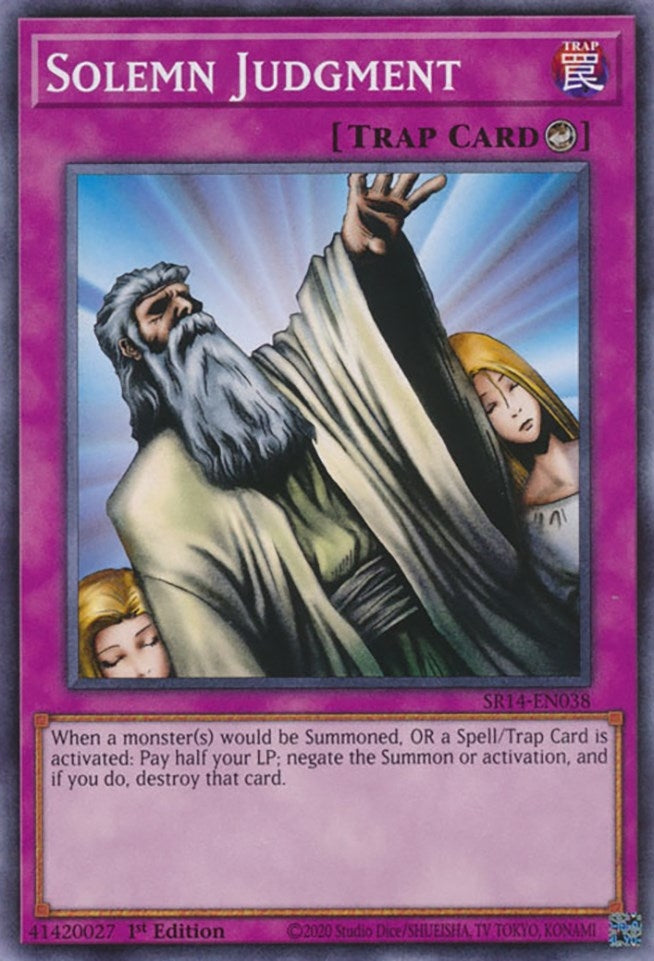 Solemn Judgment (14038) (SR14) - YuGiOh Single