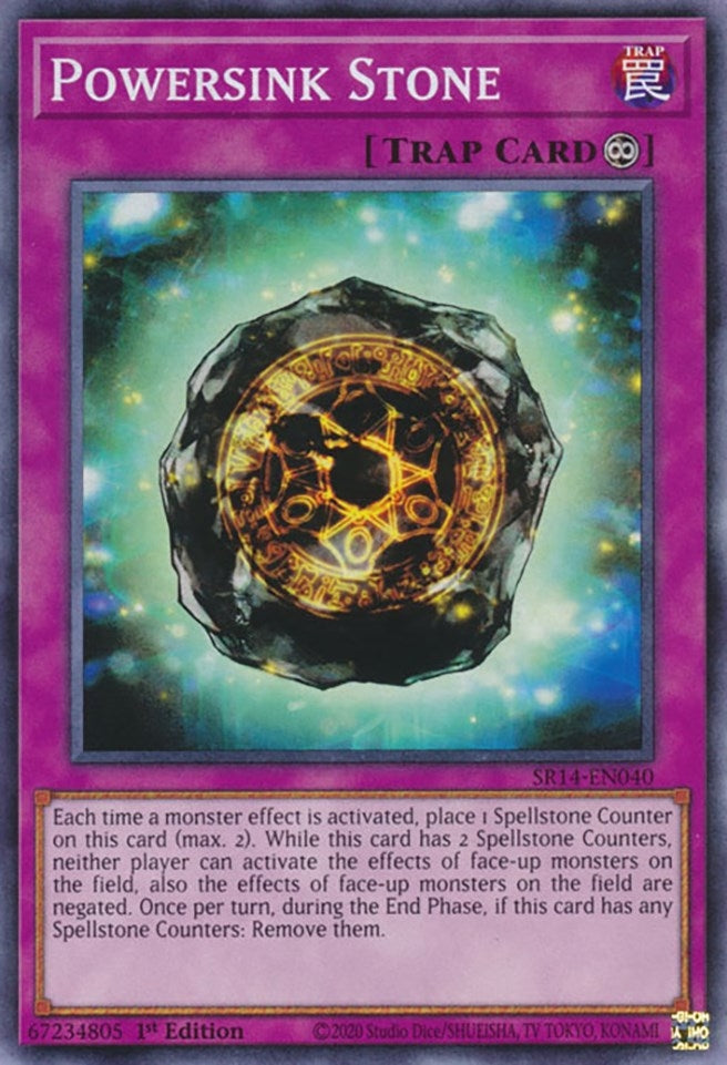 Powersink Stone (14040) (SR14) - YuGiOh Single