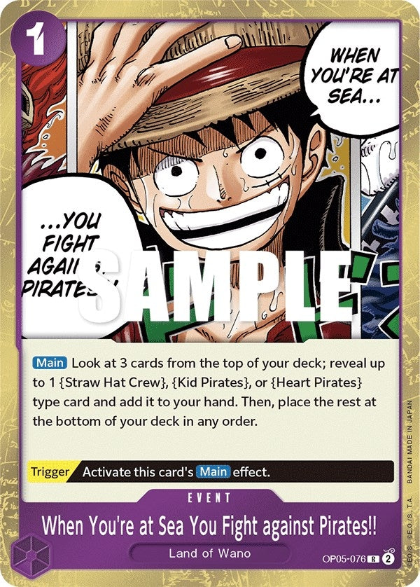 When You’re at Sea You Fight against Pirates!! (5076) (OP05) - One Piece Card Game Single