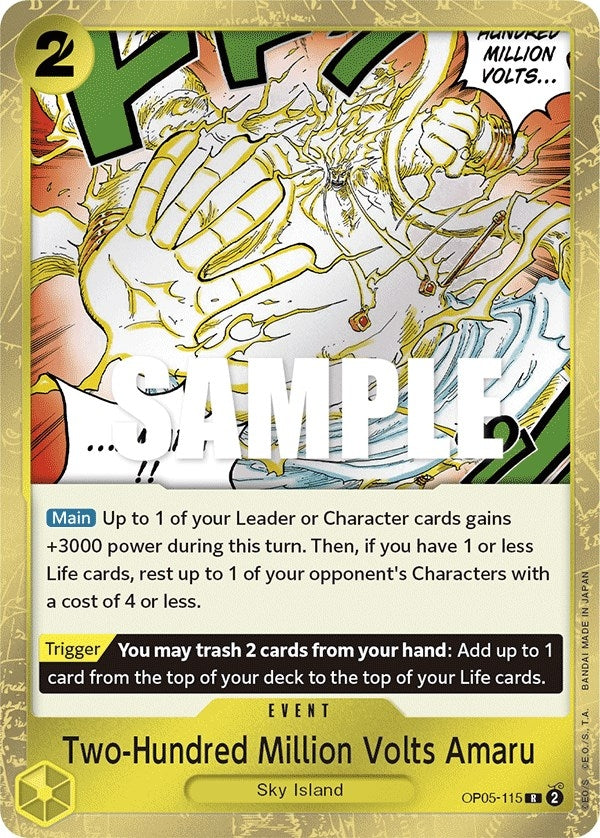 Two-Hundred Million Volts Amaru (5115) (OP05) - One Piece Card Game Single