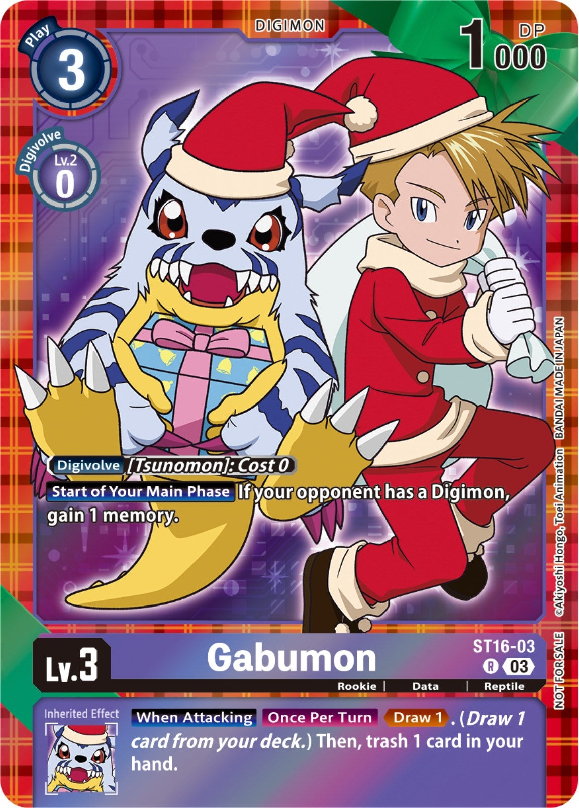 Gabumon (Winter Holiday 2023) (1603) [ST-16] - Digimon Card Game Single