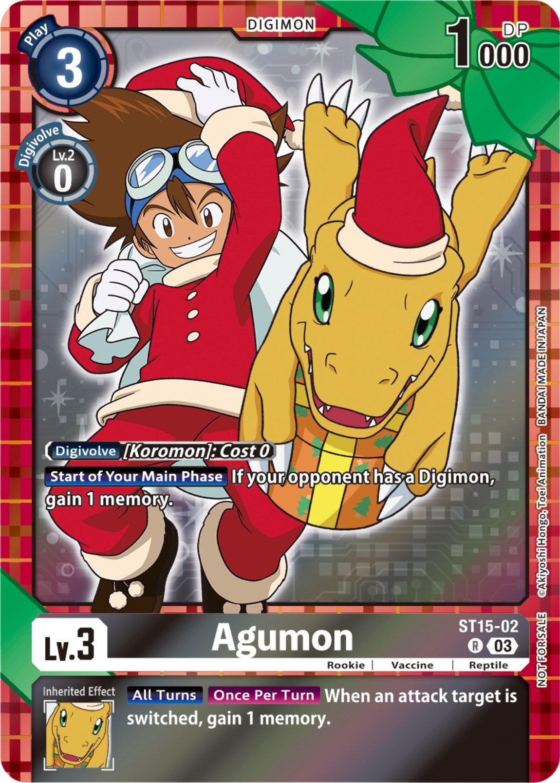 Agumon (Winter Holiday 2023) (1502) [ST-15] - Digimon Card Game Single