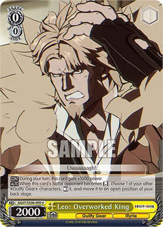 Leo: Overworked King (6009) [GGST] - Weiss Schwarz Single