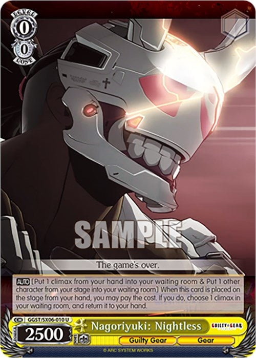 Nagoriyuki: Nightless (6010) [GGST] - Weiss Schwarz Single