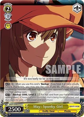 May: Spunky Girl (6013) [GGST] - Weiss Schwarz Single