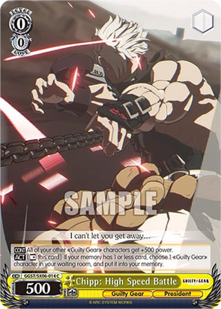 Chipp: High Speed Battle (6014) [GGST] - Weiss Schwarz Single