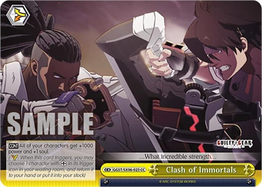 Clash of Immortals (6023) [GGST] - Weiss Schwarz Single