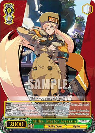 Millia: Master Assassin (SP) (6027) [GGST] - Weiss Schwarz Single