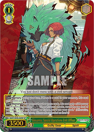 Giovanna: Special Operations Unit Officer (SP) (6028) [GGST] - Weiss Schwarz Single