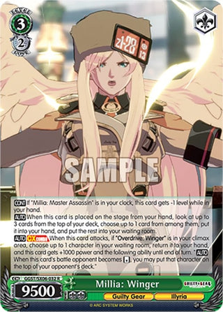 Millia: Winger (6032) [GGST] - Weiss Schwarz Single