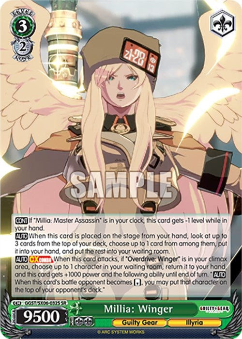 Millia: Winger (SR) (6032) [GGST] - Weiss Schwarz Single