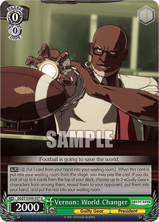 Vernon: World Changer (6037) [GGST] - Weiss Schwarz Single